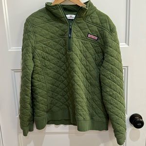 Vineyard, vines, quilted pullover